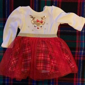 Young Hearts Christmas dress 3-6months